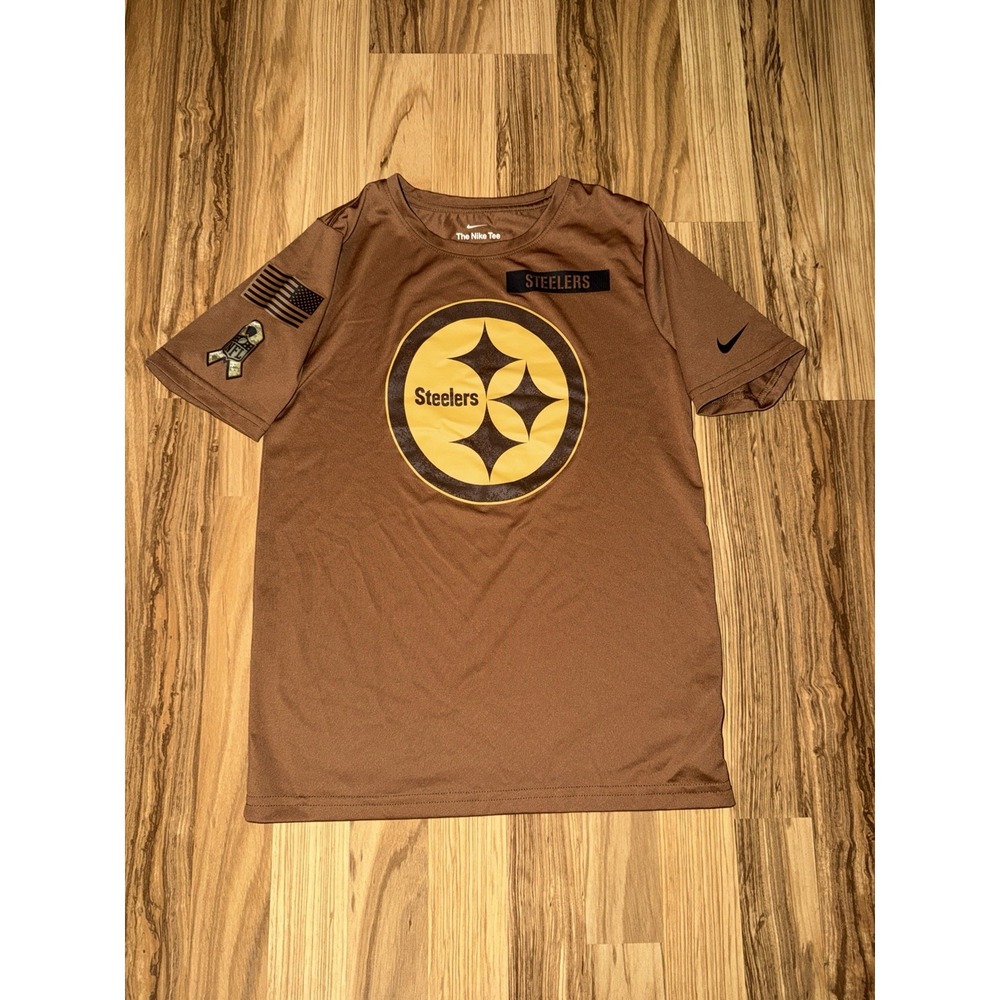 Pittsburgh Steelers NFL Nike Tee Dri-FIT Youth Tee Sz M Medium 10/12